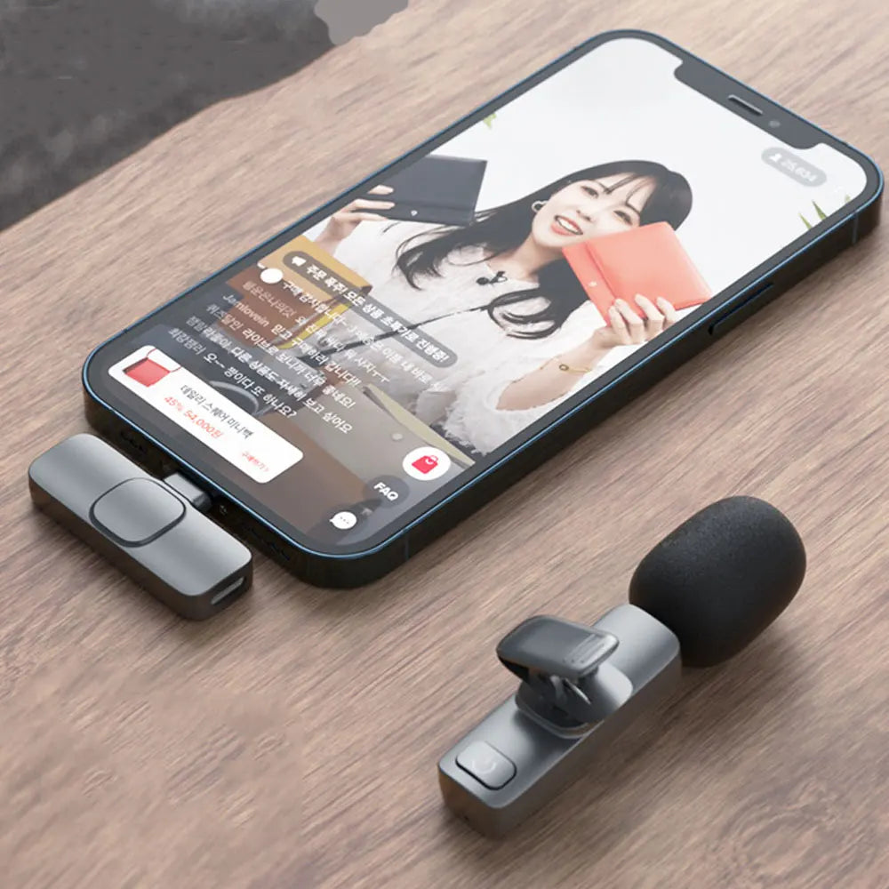 Bluetooth Lavalier Wireless Microphone Filming Pack