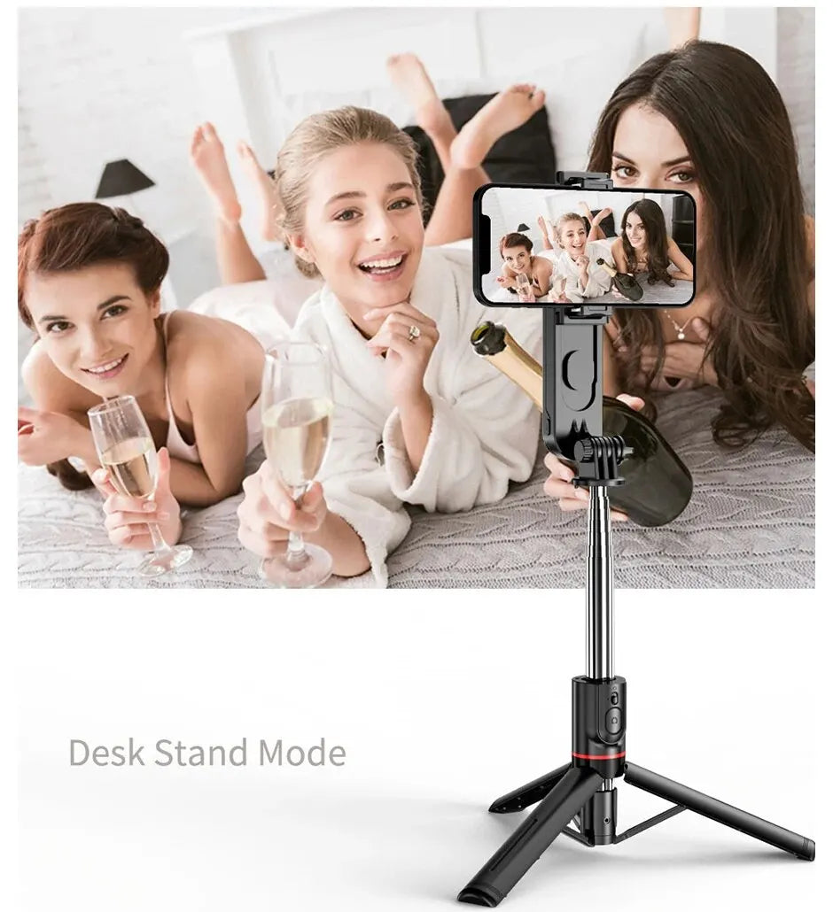 Portable Selfie Stick Phone Tripod with LED