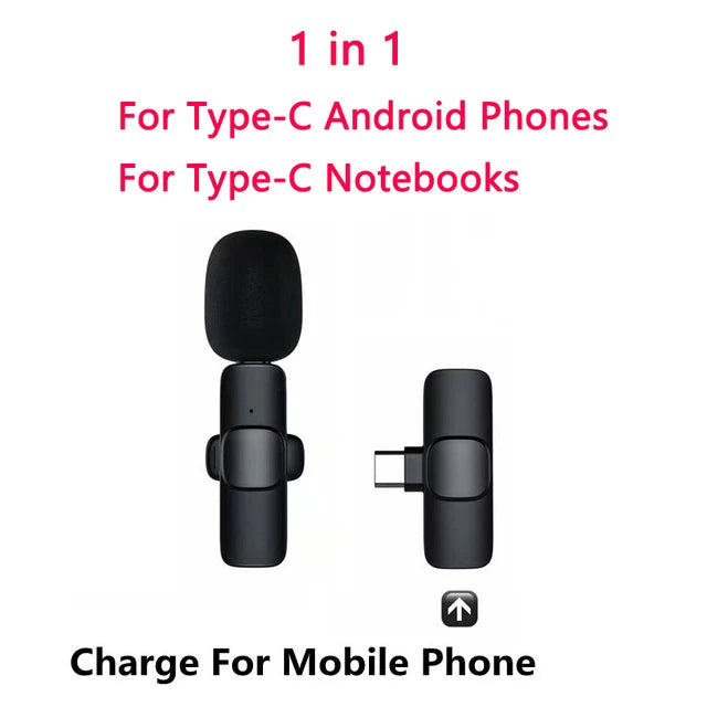 Bluetooth Lavalier Wireless Microphone Filming Pack