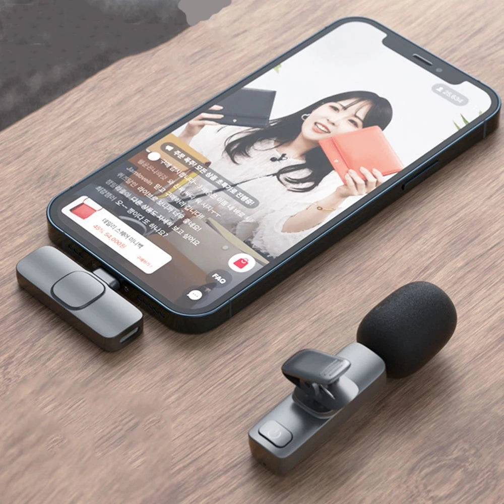 Bluetooth Lavalier Wireless Microphone Filming Pack