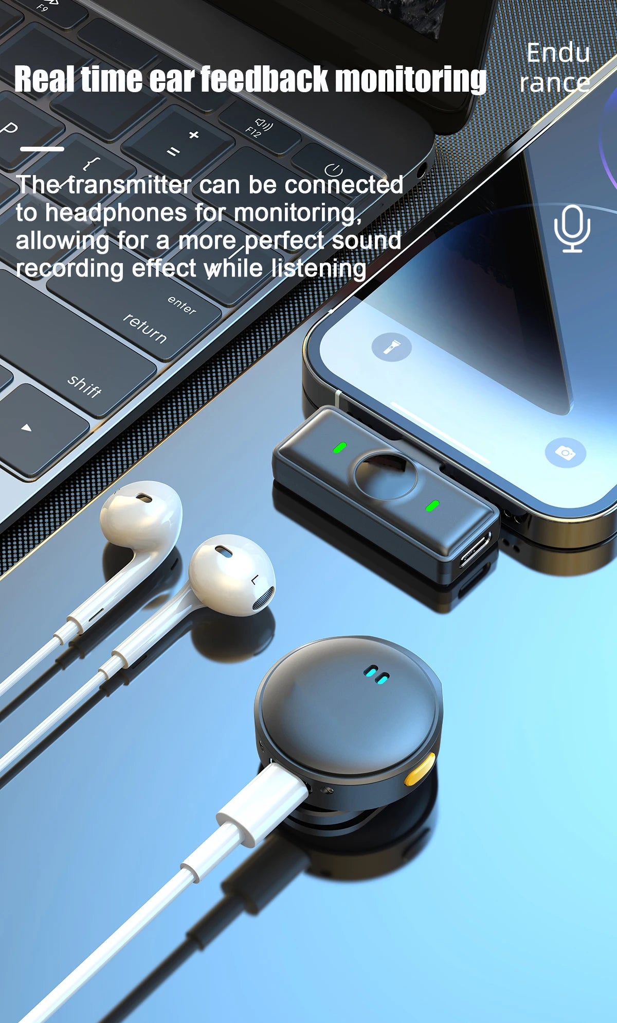 Lapel Lavalier Professional Dual Wireless Microphone