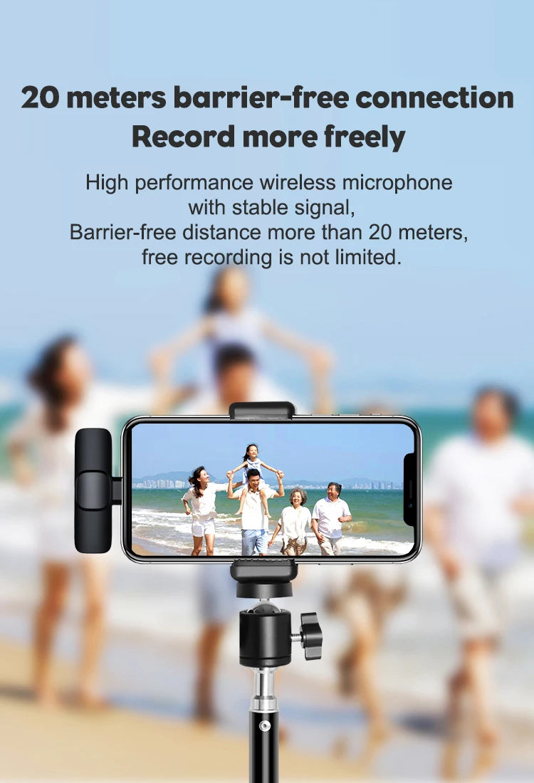 Bluetooth Lavalier Wireless Microphone Filming Pack