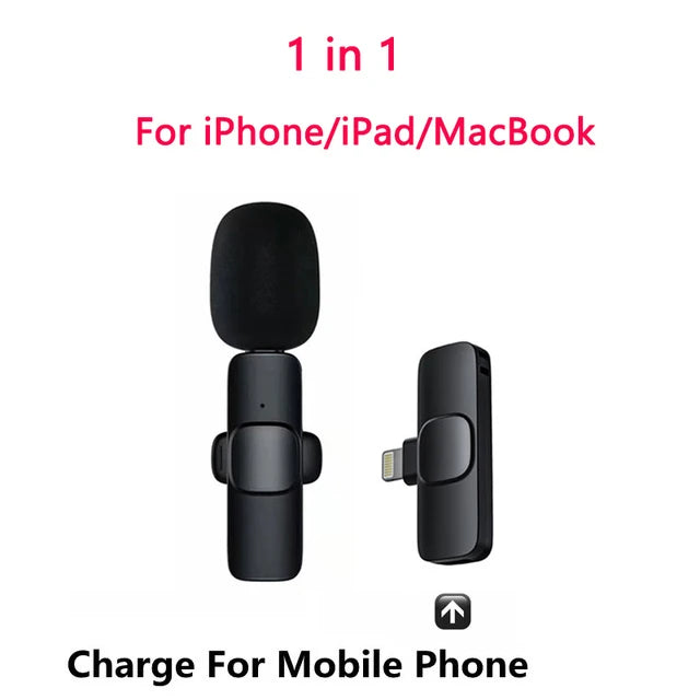 Bluetooth Lavalier Wireless Microphone Filming Pack