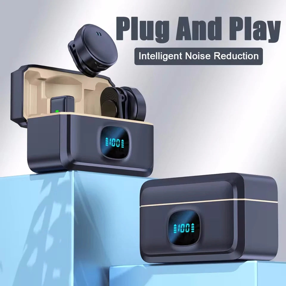 Lapel Lavalier Professional Dual Wireless Microphone