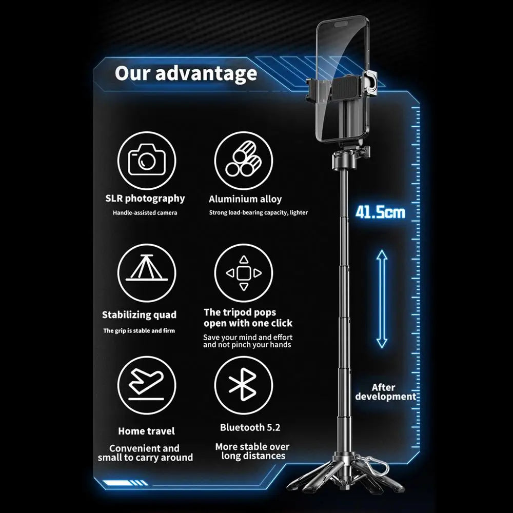 Portable Compact Phone Tripod Selfie Pocket Tripod 360 Degree Rotation