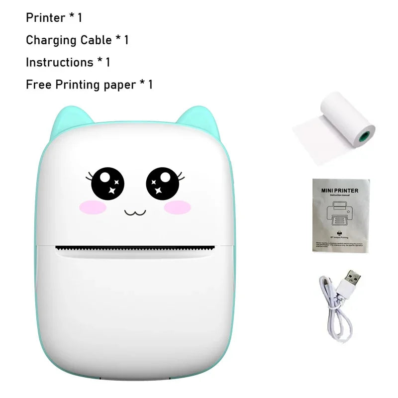 Portable Mini Printer - with printing paper