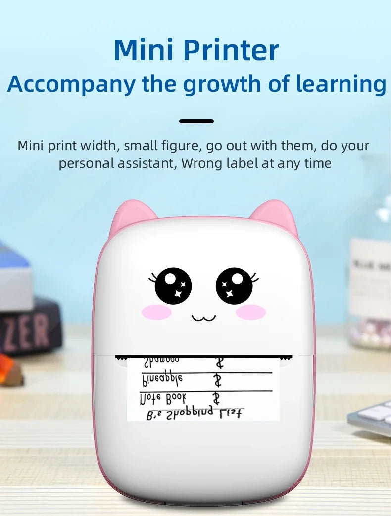 Portable Mini Printer - with printing paper
