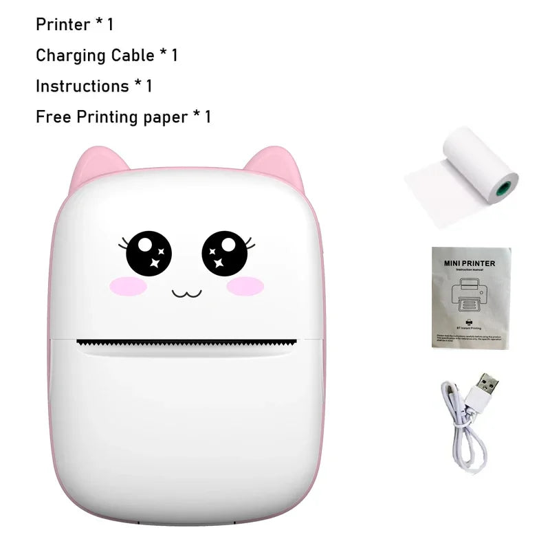Portable Mini Printer - with printing paper