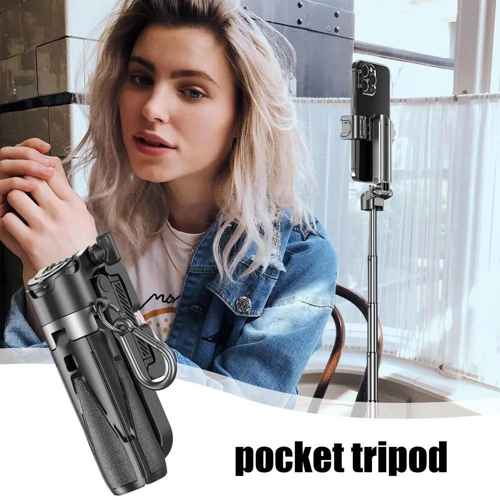 Portable Compact Phone Tripod Selfie Pocket Tripod 360 Degree Rotation