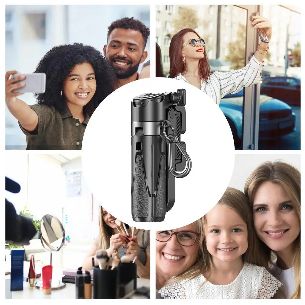 Portable Compact Phone Tripod Selfie Pocket Tripod 360 Degree Rotation