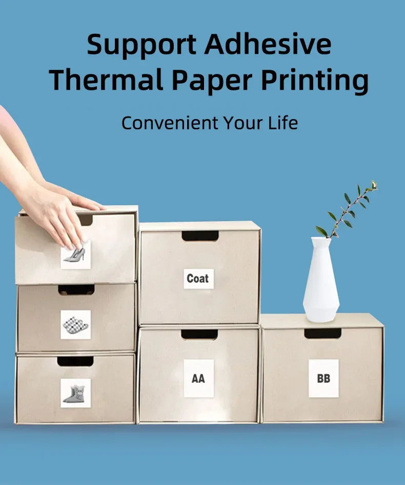 Portable Mini Printer - with printing paper