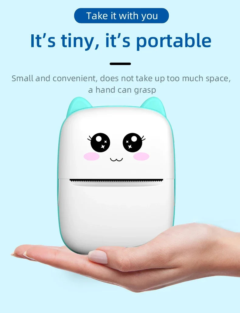 Portable Mini Printer - with printing paper