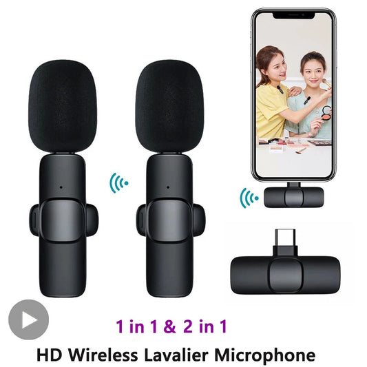 Bluetooth Lavalier Wireless Microphone Filming Pack
