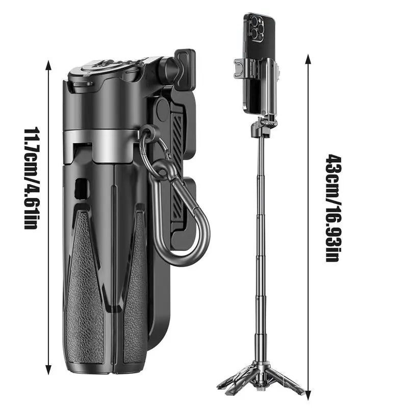 Portable Compact Phone Tripod Selfie Pocket Tripod 360 Degree Rotation