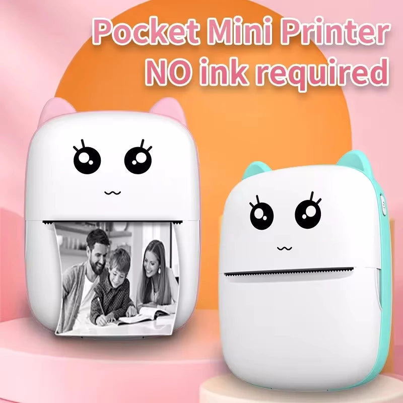 Portable Mini Printer - with printing paper