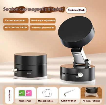 Vacuum Magnetic Car Phone Holder